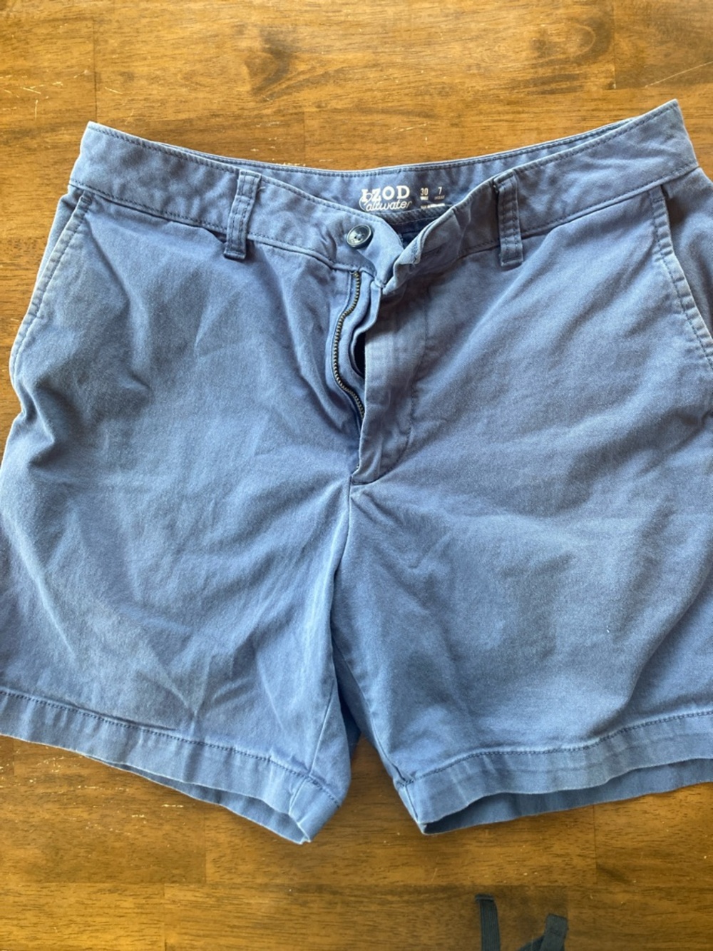 Izod Blue Casual Chino Shorts